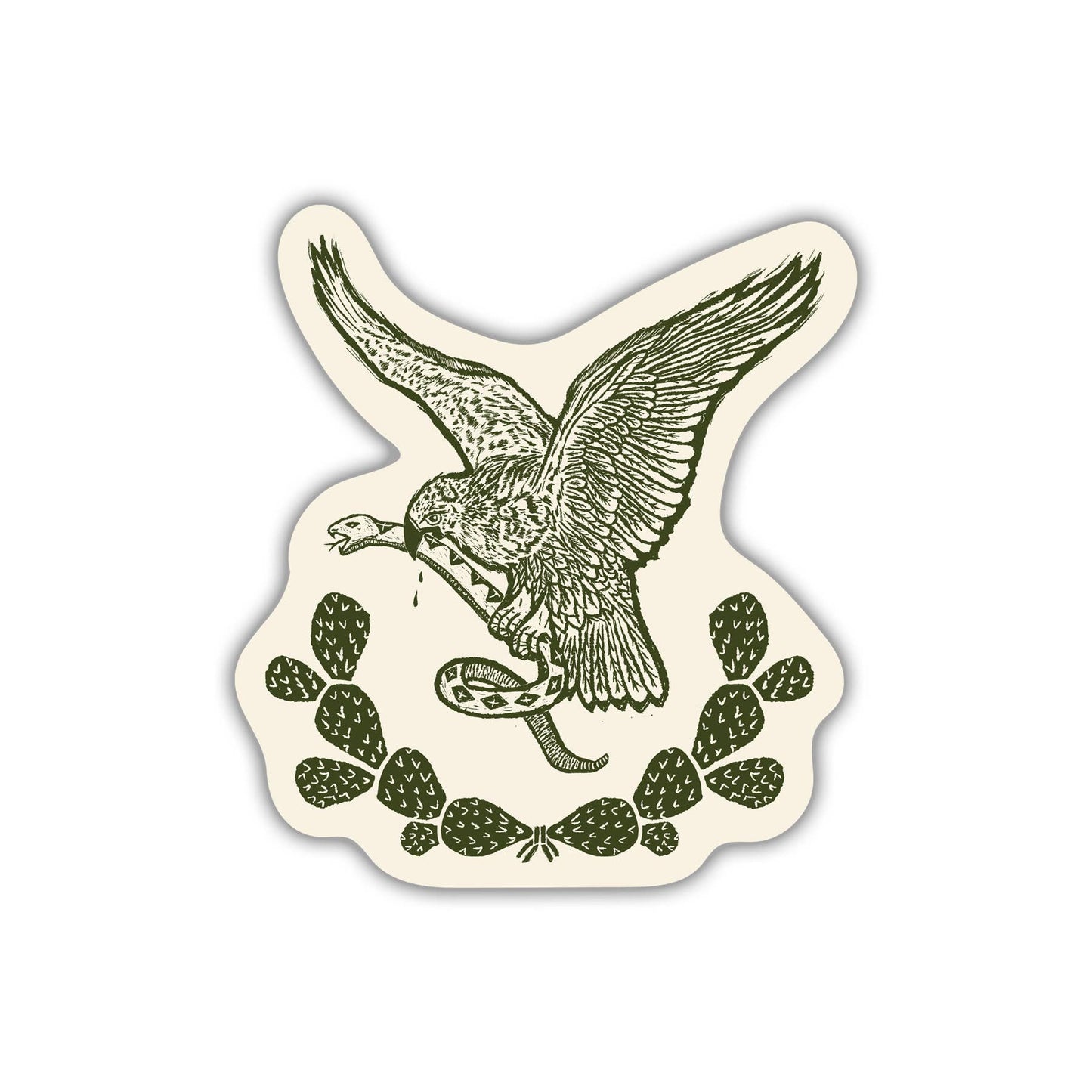 Mexican Eagle Vinyl Sticker