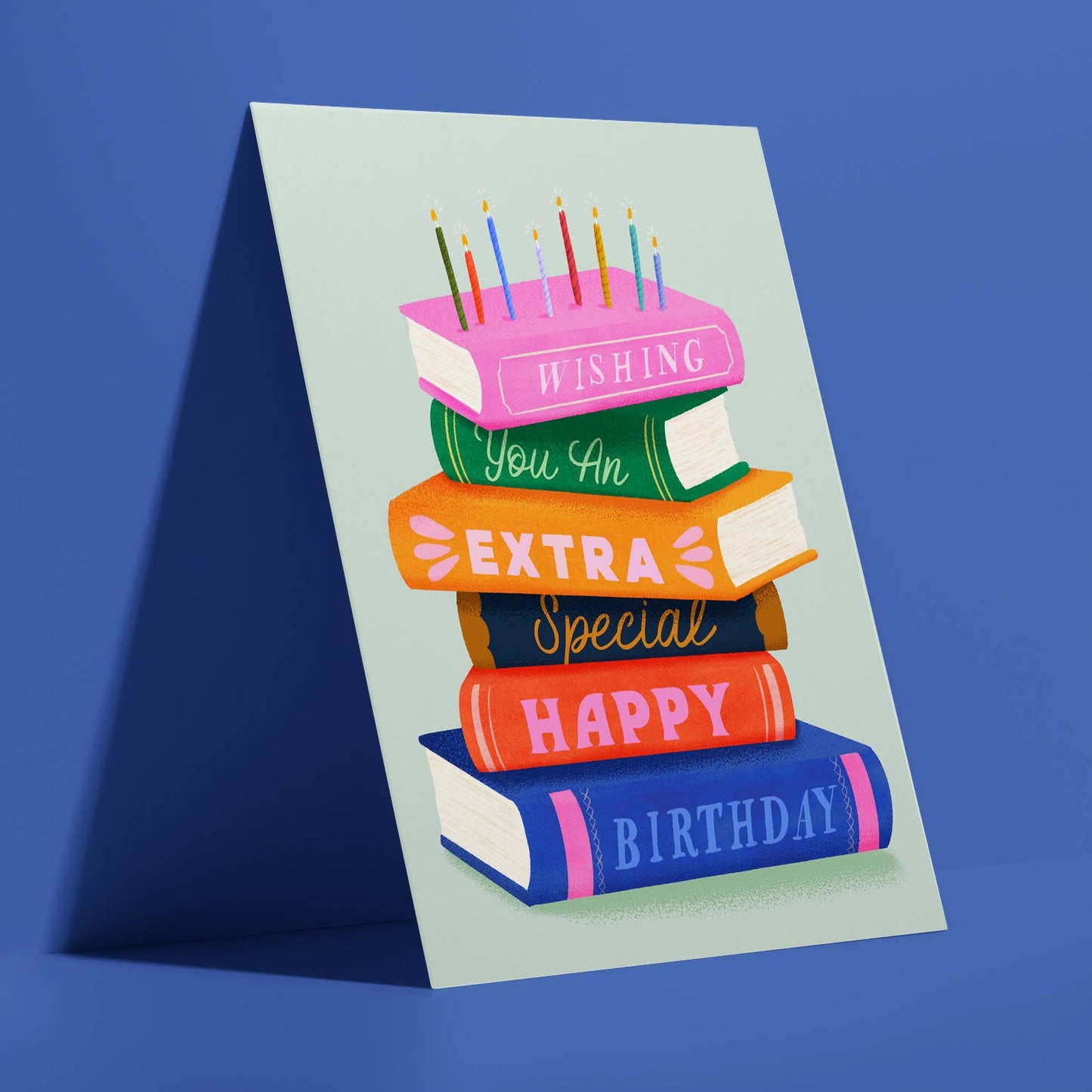 An Extra Bookish Birthday Greeting Card