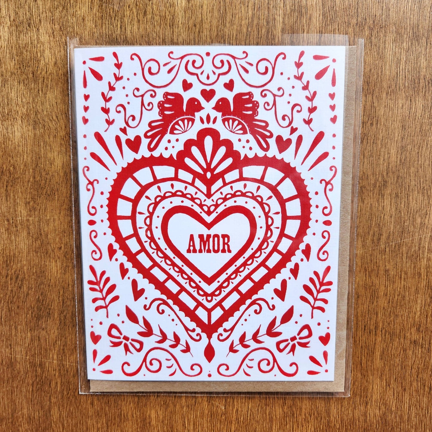 Corazon Amor Greeting Card