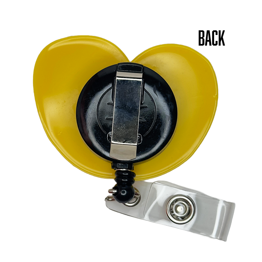 Pan Dulce Concha Rubber Badge Reels – Cute & Functional for Work or School!