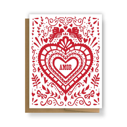 Corazon Amor Greeting Card
