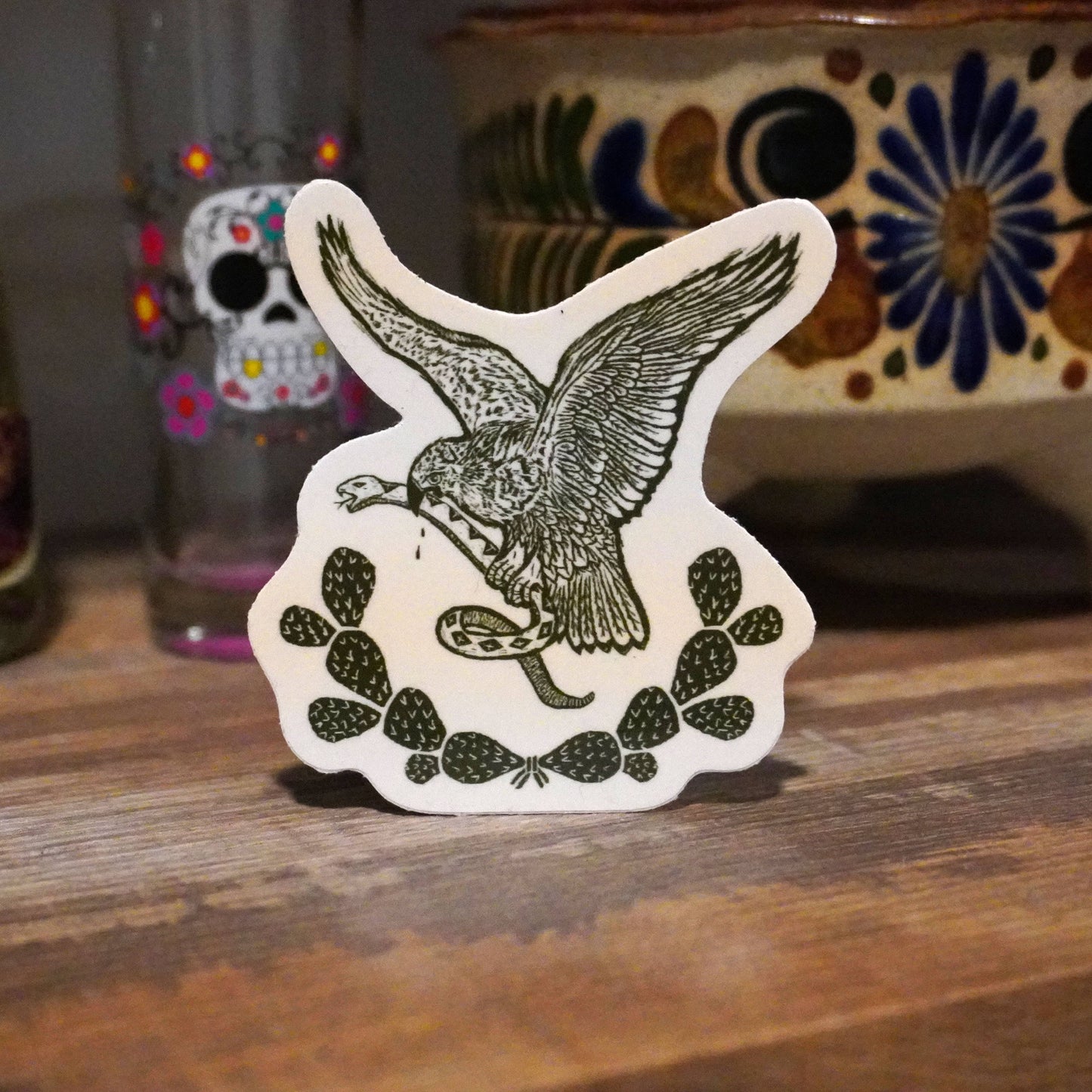 Mexican Eagle Vinyl Sticker